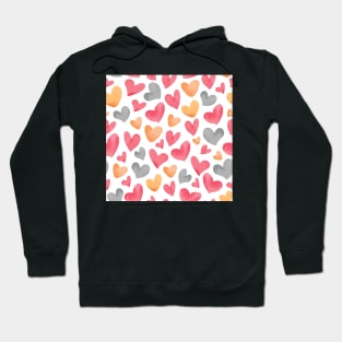 Heart Seamless Pattern Hoodie